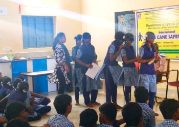 NIEPMD Observes World White Cane Day at Kovalam